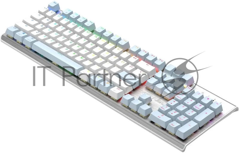 Клавиатура A4Tech Fstyler FS100 Neon механическая синий/белый USB for gamer LED (FS100)