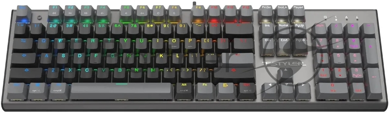 Клавиатура A4Tech Fstyler FS100 Neon механическая черный USB for gamer LED (FS100)