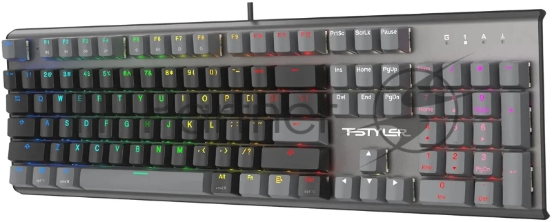 Клавиатура A4Tech Fstyler FS100 Neon механическая черный USB for gamer LED (FS100)