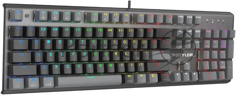 Клавиатура A4Tech Fstyler FS100 Neon механическая черный USB for gamer LED (FS100)