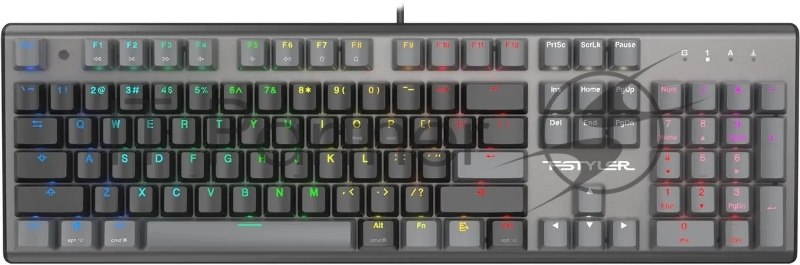 Клавиатура A4Tech Fstyler FS100 Neon механическая черный USB for gamer LED (FS100)