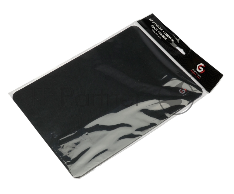 Коврик для мыши Gembird MP-35-25-BLACK, черный, 350х250х3мм, ткань+резина, пакет