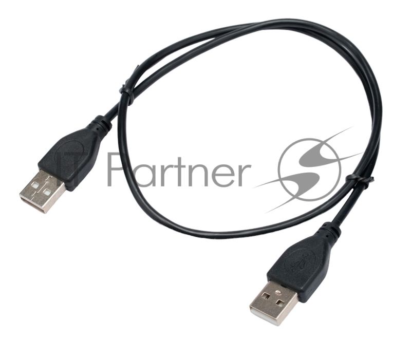 Кабель USB2.0 Cablexpert CC-USB2-AMAM-0.6M, AM/AM, экран, 28/26AWG, медь, Pro, 0.6м, черный, пакет