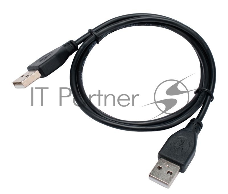 Кабель USB2.0 Cablexpert CC-USB2-AMAM-1M, AM/AM, экран, 28/26AWG, медь, Pro, 1м, черный, пакет