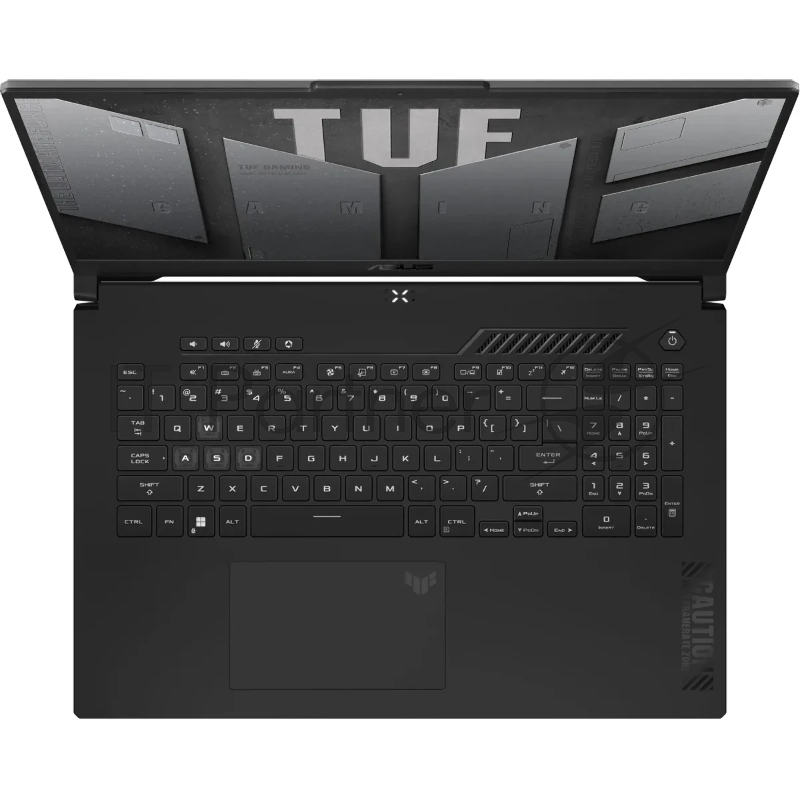 Ноутбук игровой ASUS TUF Gaming A17 FA707NU-HX070 Ryzen 5 7535HS 16Gb SSD 1Tb NVIDIA RTX 4050 6Gb 17,3 FHD IPS Cam 90Вт*ч No OS Серый FA707NU-HX070 90NR0EF5-M00430
