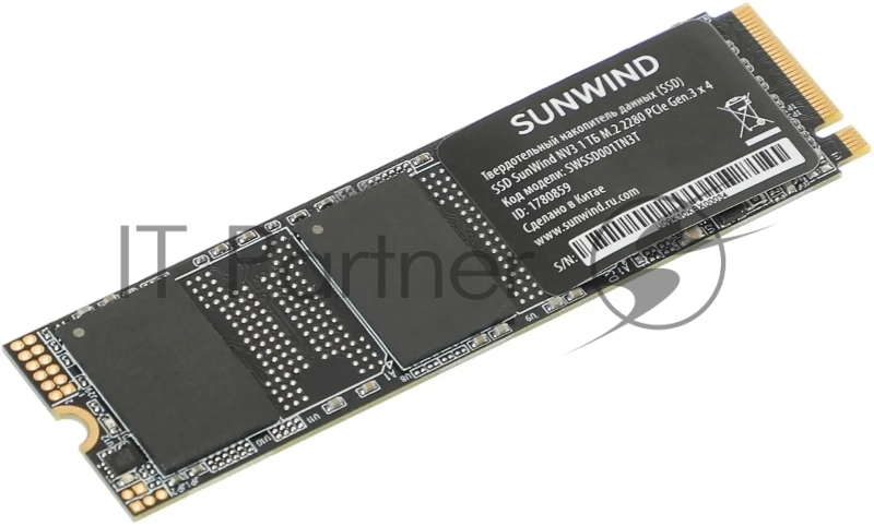 Накопитель SSD SunWind PCIe 3.0 x4 1TB SWSSD001TN3T NV3 M.2 2280