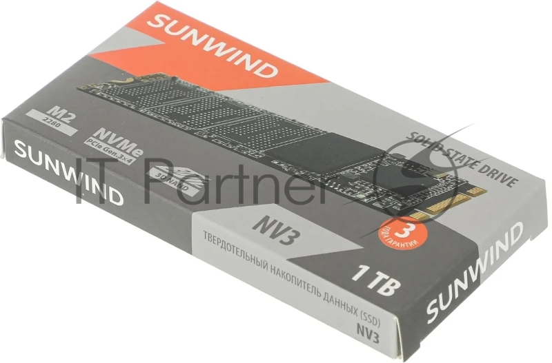 Накопитель SSD SunWind PCIe 3.0 x4 1TB SWSSD001TN3T NV3 M.2 2280