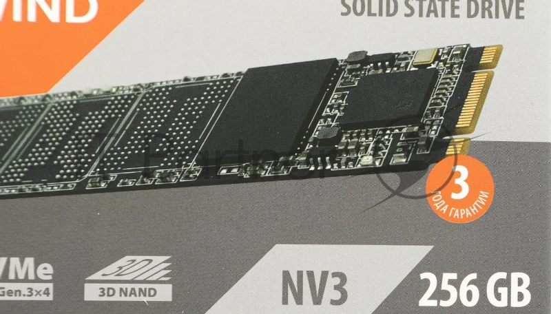 Накопитель SSD SunWind PCIe 3.0 x4 256GB SWSSD256GN3T NV3 M.2 2280