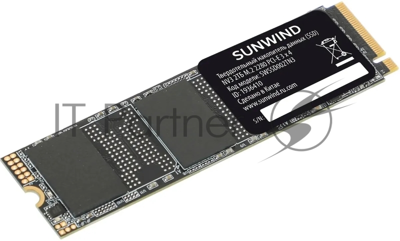 Накопитель SSD SunWind PCIe 3.0 x4 2TB SWSSD002TN3 NV3 M.2 2280