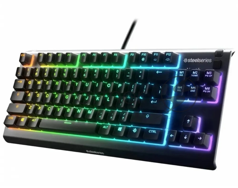 Клавиатура Steelseries Apex 3 TKL RU черный USB for gamer LED (64817)