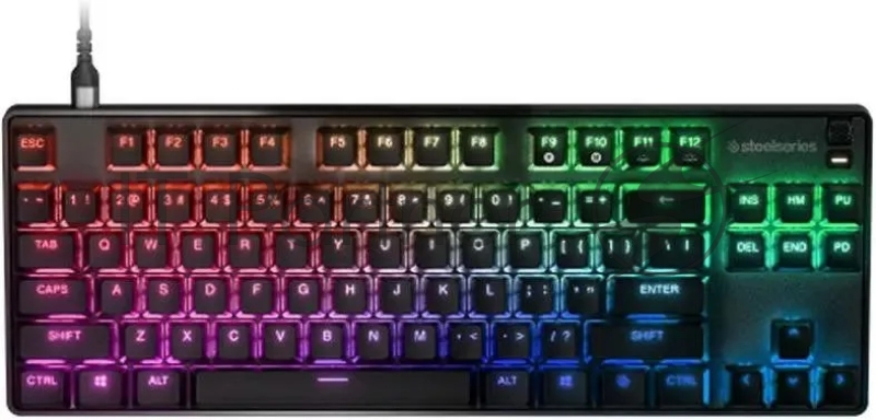 Клавиатура Steelseries Apex 9 TKL механическая черный USB Multimedia for gamer LED (подставка для запястий) (64847)