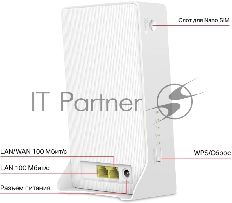 Двухдиапазонный гигабитный роутер Mercusys MB230-4G Wi-Fi AC1200 с поддержкой 4G+ категории 6