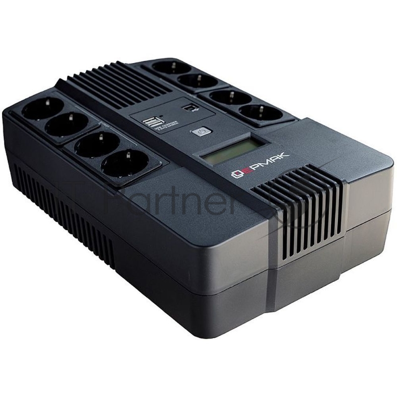 Источник бесперебойного питания Ермак 600 ВА/360 Вт, 8xSchuko, LED, USB (СБП ЕРМАК 220-220.0.6-28-ВНЛ)