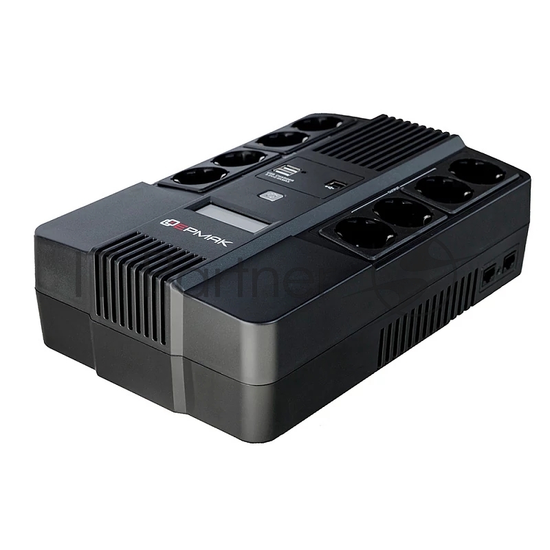 Источник бесперебойного питания Ермак 800 ВА/480 Вт, 8xSchuko, LED, USB (СБП ЕРМАК 220-220.0,8-32-ВНЛ)