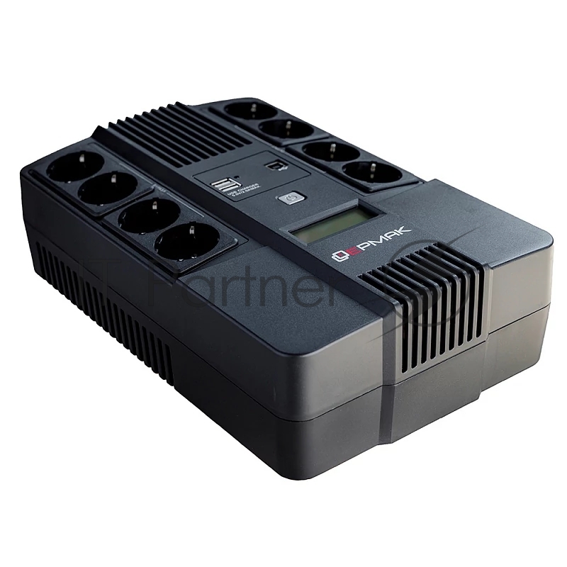 Источник бесперебойного питания Ермак 800 ВА/480 Вт, 8xSchuko, LED, USB (СБП ЕРМАК 220-220.0,8-32-ВНЛ)