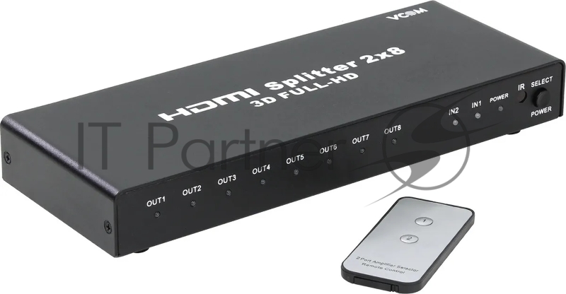 Переключатель-разветвитель HDMI 2 to 8 VCOM