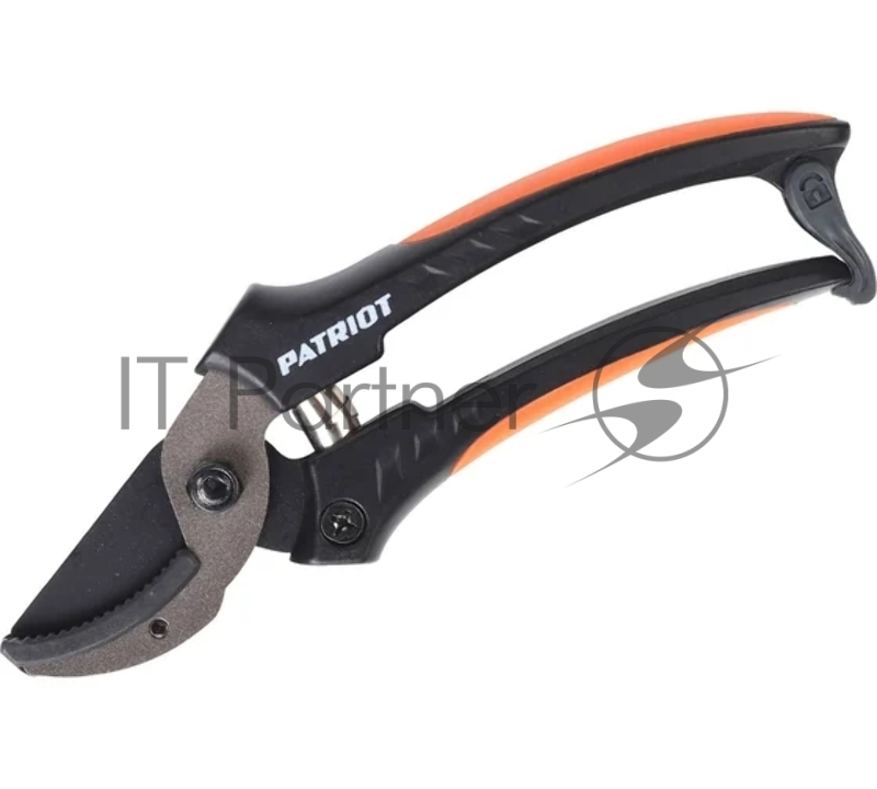 Секатор PATRIOT PAP-177,контактный,наковаленка (cталь 65 Mn), лезвие (япон.сталь SK5), PP+TPR рукоятки, пружин.привод,177 мм