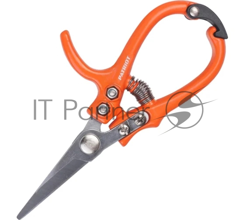 Секатор Patriot PFР 170, цветочный, плоскостной, длин.узкие лезвия,ПВХ-рукоятки, упор под палец, 170 мм