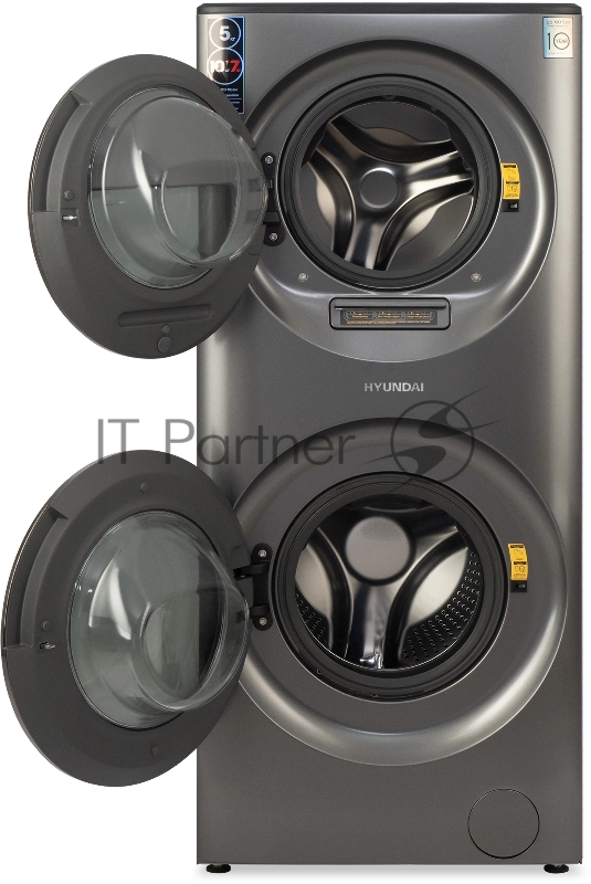 Стиральная машина Hyundai Proxima WMD9424 класс: A+++ загр.фронтальная макс.:15кг (с сушкой) темно-серебристый