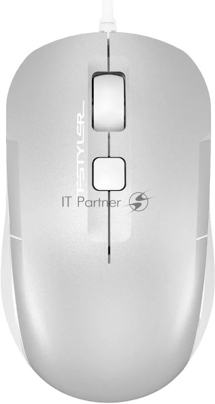 Мышь A4Tech Fstyler FM26 серебристый оптическая (1600dpi) USB (4but)