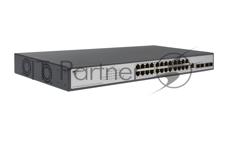 Коммутатор ORIGO Managed L3 Switch 24x1000Base-T PoE, 4x10GBase-X SFP+, PoE Budget 370W, RJ45 Console, 19 w/brackets