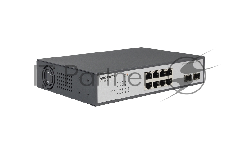 Неуправляемый PoE-коммутатор ORIGO Unmanaged Switch 8x1000Base-T PoE, 2x1000Base-X SFP, PoE Budget 120W, 19 w/brackets