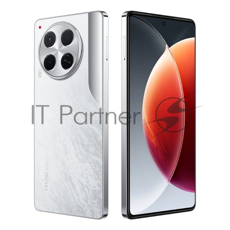 Смартфон Tecno CL7 CAMON 30 5G 8+256 Uyuni Salt White, 6.78 Asahi Glass, 20:9, 2436 x 1080 Mpix, 2.2GHz x2 + 2.0GHz x6 , 8 Core, 8GB RAM, 256GB, up to 1TB flash, 50Мп+AI+2Мп/50Мп, 2Sim, LTE, 4G, 5G, BT v5.3, WiFi, GPS/AGPS, Type-C, 5000mAh, Android 1