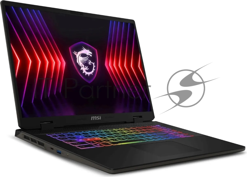 Ноутбук MSI Sword 17 HX B14VFKG-046XRU Core i9 14900HX 16Gb SSD1Tb NVIDIA GeForce RTX4060 8Gb 17 IPS FHD+ (1920x1200) noOS grey space WiFi BT Cam (9S7-17T214-046)