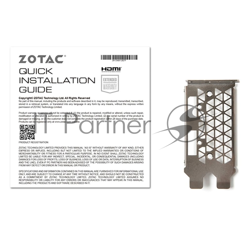 Видеокарта Zotac RTX3050 6GB GDDR6, 96bit DP HDMI LP Lite Pack