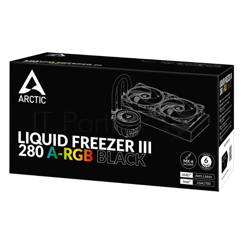 Жидкостная система охлаждения Arctic Cooling Arctic Liquid Freezer III-280 A-RGB Black Multi Compatible All-In-One CPU Water Cooler (ACFRE00143A)