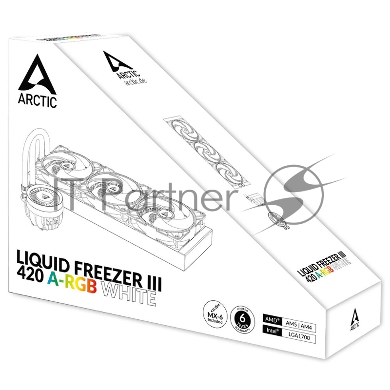 Жидкостная система охлаждения Arctic Cooling Arctic Liquid Freezer III-420 A-RGB White Multi Compatible All-In-One CPU Water Cooler (ACFRE00153A)