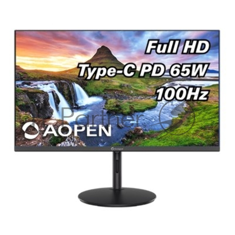 Монитор 23,8 AOPEN 24SH2YEbmihux IPS, 1920x1080, 1 / 4ms, 250cd, 100Hz, 1xHDMI(1.4) + 1xType-C(65W) + Audio out, Speakers 1Wx2, FreeSync, H.Adj. 80 (by ACER)