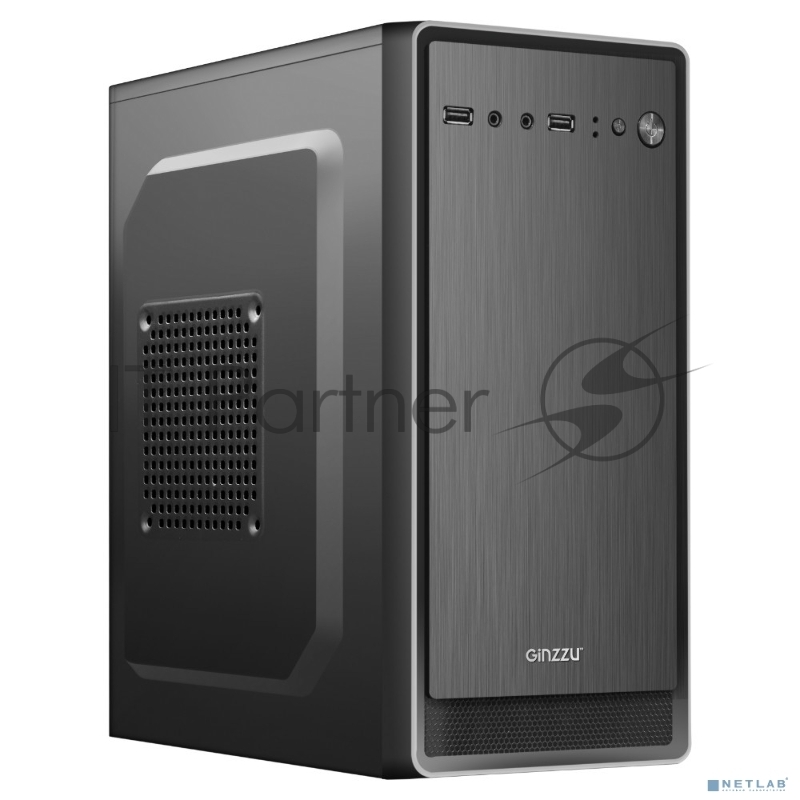 Корпус Ginzzu B180 2*USB 2.0,AU (400W)