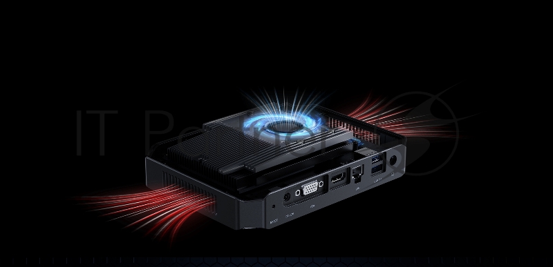 Компьютер Chuwi HeroBox Intel N-series N100(0.8Ghz)/8192Mb/256SSDGb/I UHD Graphics 600/BT/WiFi/war 1y/0.59kg/Black/Win11Pro + USB2.0*2/USB3.0*2/Type-C*1/HDM