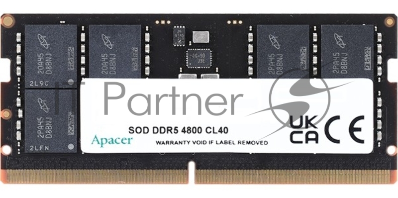 Оперативная память Apacer 8GB DDR5 4800MHz SO-DIMM (PC5-38400) CL40 1.1V (Retail) (AS08GHB48CTDBGH/FS.08G2A.RTH)