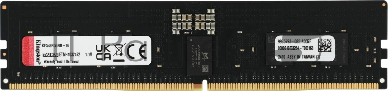Модуль памяти Kingston 16GB DDR5 4800 FURY Renegade Pro RDIMM Black PnP ECC Registered DIMM (Single Module) 1RX8 36-38-38 1.1V 288-pin 16Gbit