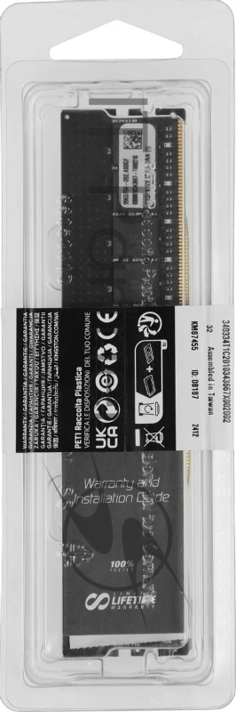 Модуль памяти Kingston 32GB DDR5 6000 FURY Renegade Pro RDIMM Black EXPO ECC Registered DIMM (Single Module) 1RX4 32-38-38 1.35V 288-pin 16Gbit