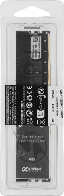 Модуль памяти Kingston 32GB DDR5 6000 FURY Renegade Pro RDIMM Black XMP ECC Registered DIMM (Single Module) 1RX4 32-38-38 1.35V 288-pin 16Gbit