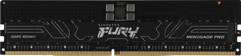 Модуль памяти Kingston 32GB DDR5 6400 FURY Renegade Pro RDIMM Black XMP ECC Registered DIMM (Single Module) 1RX4 32-39-39 1.4V 288-pin 16Gbit