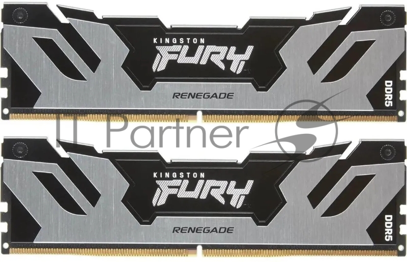 Модуль памяти Kingston 32GB DDR5 7600 FURY Renegade Silver/Black XMP Non-ECC Unbuffered DIMM (Kit 2*16gb) 1RX8 38-46-46 1.45V 288-pin 16Gbit