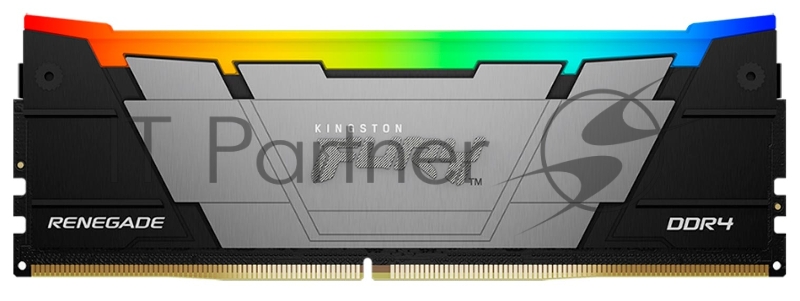 Модуль памяти Kingston 8GB DDR4 3200 FURY Renegade RGB Black XMP Non-ECC Unbuffered DIMM (Single Module) 1RX8 16-18-18 1.35V 288-pin 8Gbit