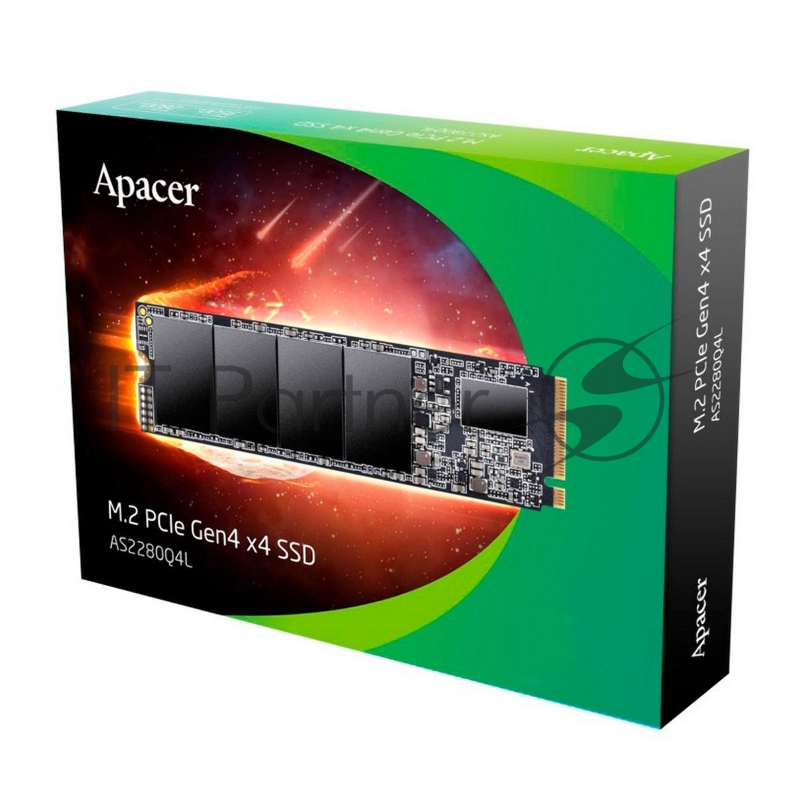 Накопитель Apacer SSD AS2280Q4L 1TB M.2 2280 PCIe Gen4x4, R3600/W3000 Mb/s, 3D NAND, MTBF 1.5M, NVMe 1.4, 600TBW, Retail, 3 years (AP1TBAS2280Q4L-1)