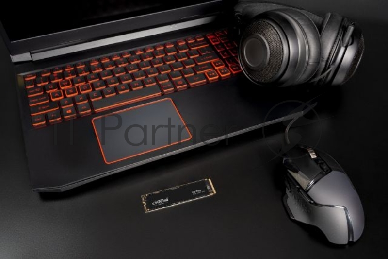 Твердотельный накопитель Crucial SSD P3 Plus, 2000GB, M.2(22x80mm), NVMe, PCIe 3.0 x4, QLC, R/W 5000/4200MB/s, IOPs н.д./н.д., TBW 440, DWPD 0.1 (12 мес.)