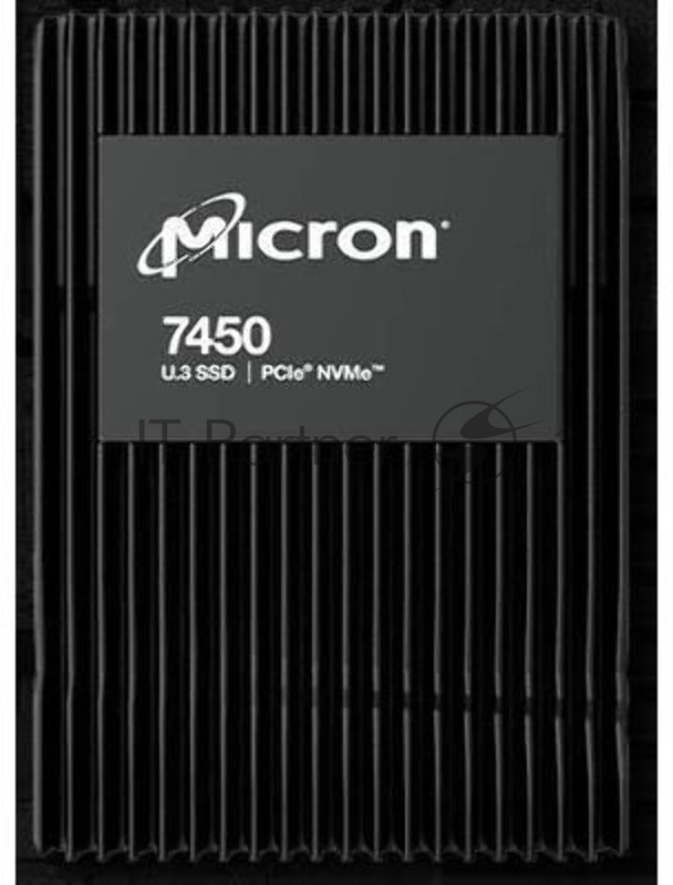 Серверные твердотельные накопители Micron SSD 7450 PRO, 3840GB, U.3(2.5 15mm), NVMe, PCIe 4.0 x4, 3D TLC, R/W 6800/5300MB/s, IOPs 1 000 000/180 000, TBW 7300, DWPD 1 (12 мес.)