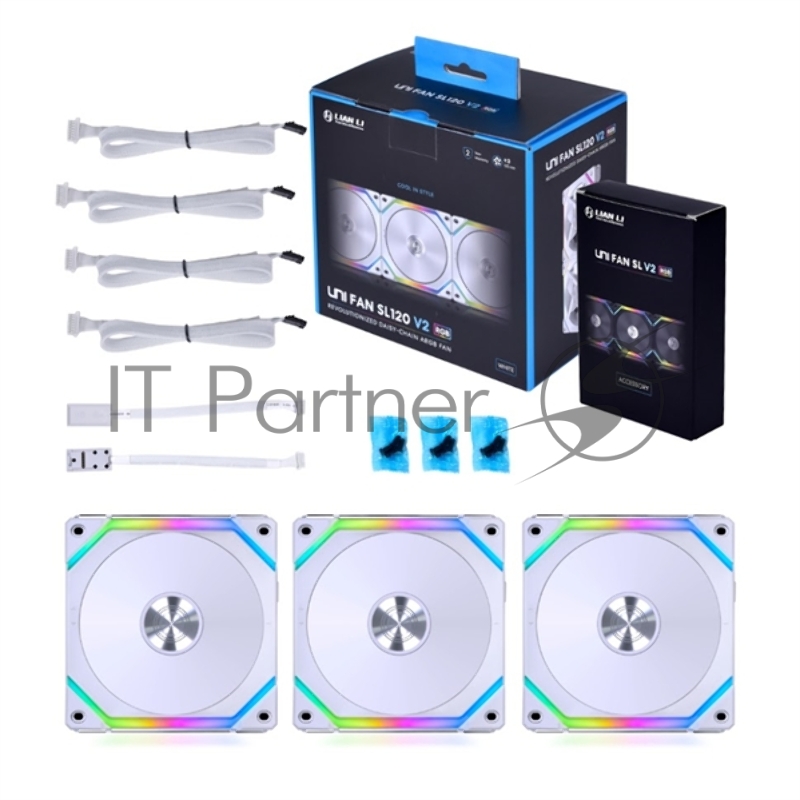 Вентиляторы для корпуса LIAN LI SL V2 120 White (3pcs)