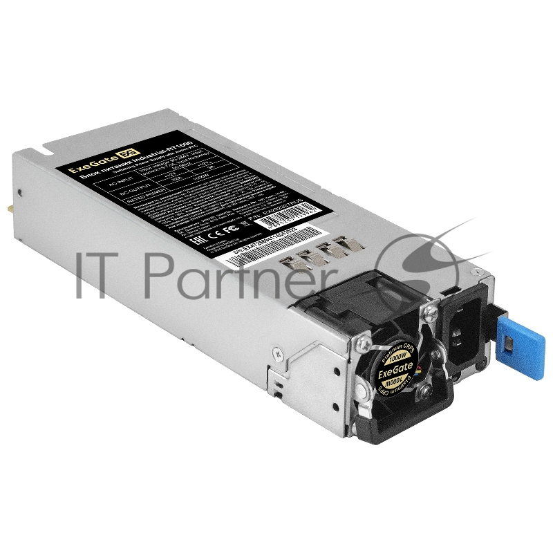 Серверный БП (модуль к RTS1000 Redundant) 1000W ExeGate Industrial-RT1000 (APFC, КПД 94%(80 PLUS Platinum), 4 cm fan)