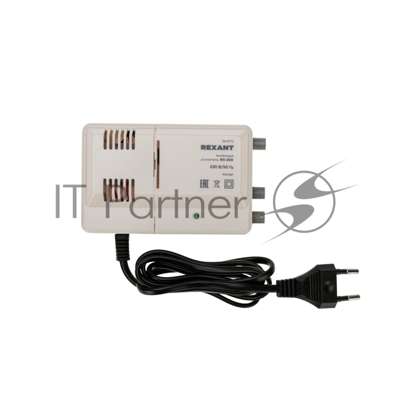 Антенный усилитель ТВ сигнала на 2 выхода, RX-200 REXANT