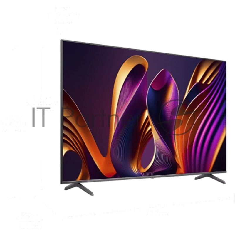 Телевизор ЖК 65 Hisense/ 65, QLED, Ultra HD, 120 Hz /144 Hz(VRR), Smart TV (ОС VIDAA U7), Wi-Fi, DVB-T2/T/C/S2/S, FreeSync Premium, 2.1Ch 2х10W+20W, CI+(1.4), 4хHDMI, 2хUSB, Alexa Built-in, VIDAA Voice, Dark Grey 2024