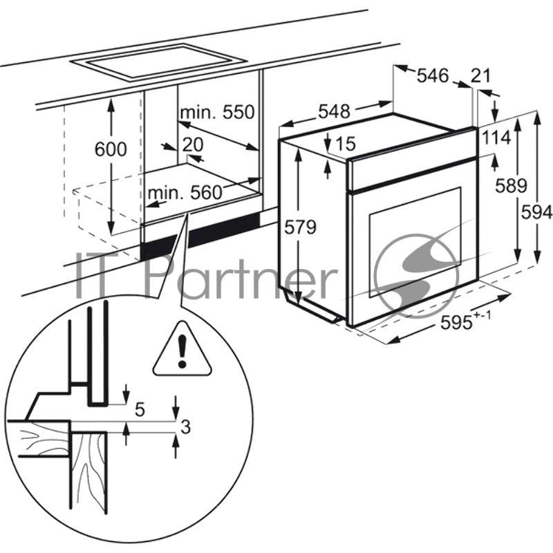 Электрический духовой шкаф AEG BES331111B, основной цвет - черный