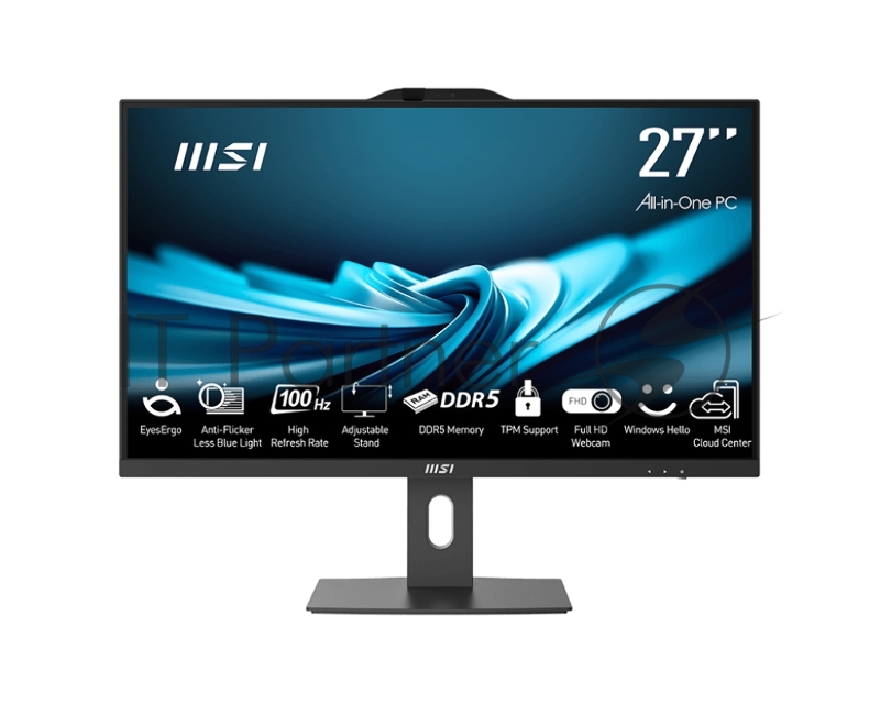 Моноблок PRO AP272P 14M 27(1920x1080 (матовый) IPS)/Intel Core i7 14700(Ghz)/16384Mb/512PCISSDGb UHD Graphics 770/Cam/BT/WiFi/-/war 1y/4.63kg/Black/Win11Pro